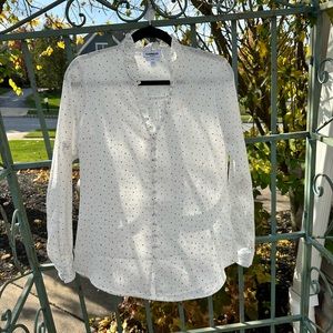 Express Black Polkadot Portofino Blouse